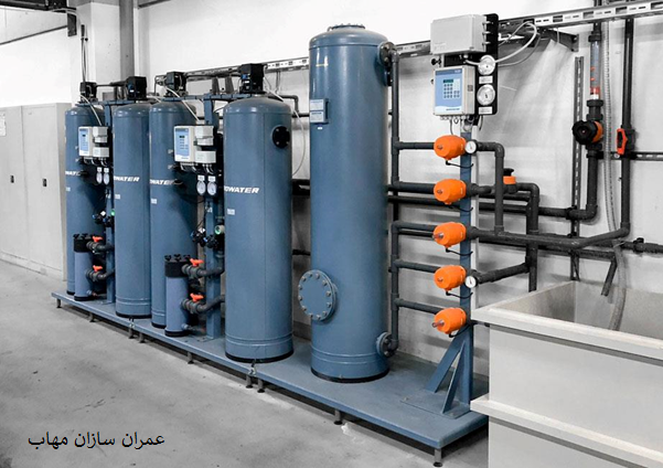 آب مین زدایی شده سیستم تصفیه آب تولید آب دمین (DM)
